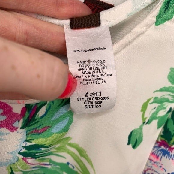 GiBiu Long Sleeve Boho Floral Mini Dress Size Small - Picture 7 of 7